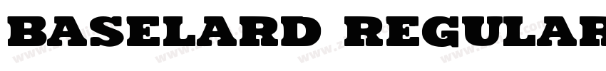 Baselard Regular字体转换